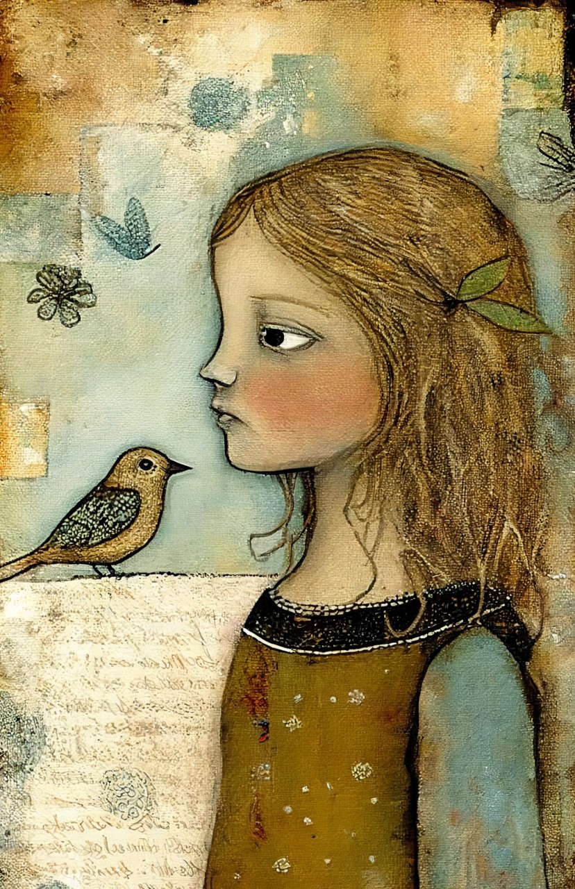 1_girlWbirdPP5.5x8.5_CFrancisArt2023